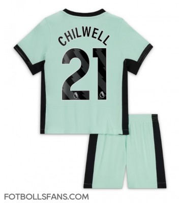 Chelsea Ben Chilwell #21 Replika Tredje Tröja Barn 2023-24 Kortärmad (+ Korta byxor)